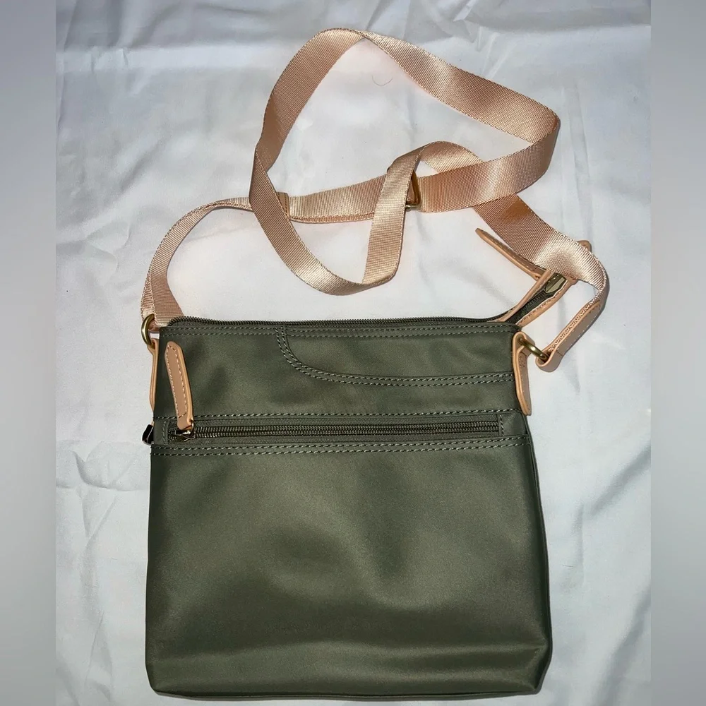 RADLEY LONDON Olive and Tan Crossbody Bag - Picture 2 of 3